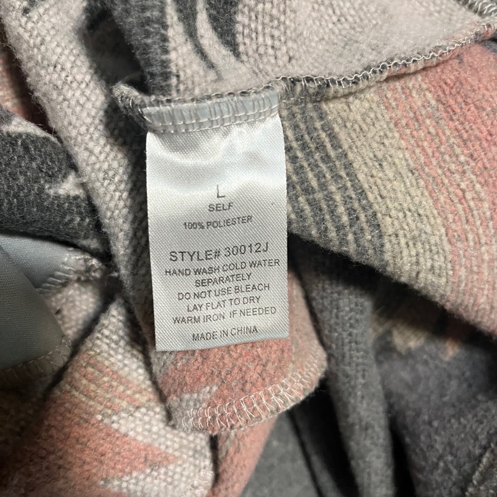 Aztec Patterned Shacket With Button Closure - image 3